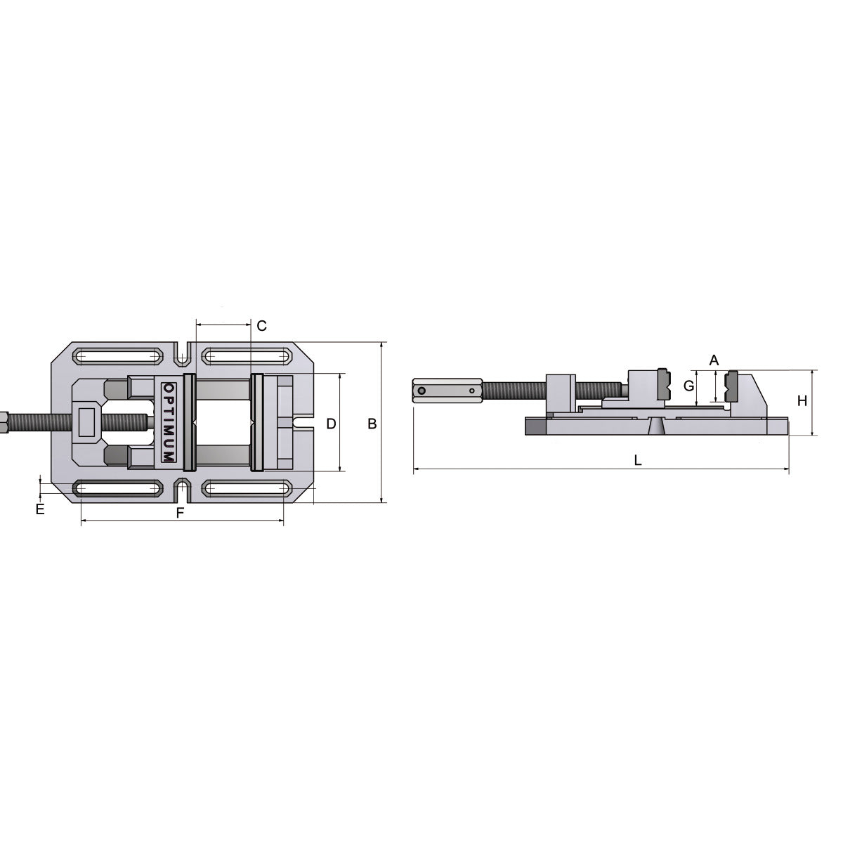 Etau de perçage  Optimum BSI 140