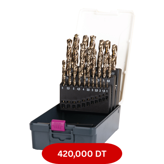 Coffret de 25 forets  HSS-CO 5% (de 1 à 13 mm)
