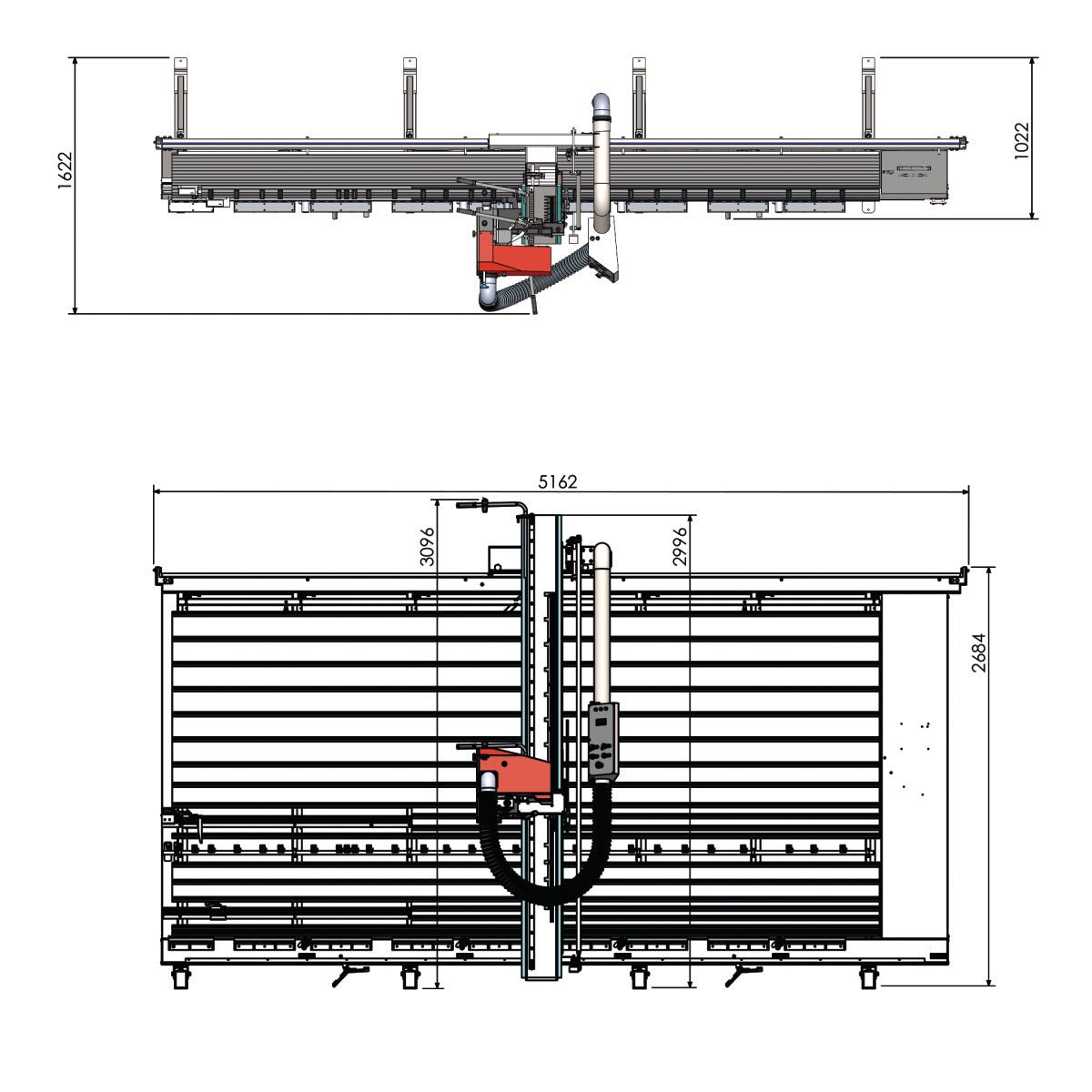 Scie à panneaux verticale Holzkraft VPS 22-41 VR ED