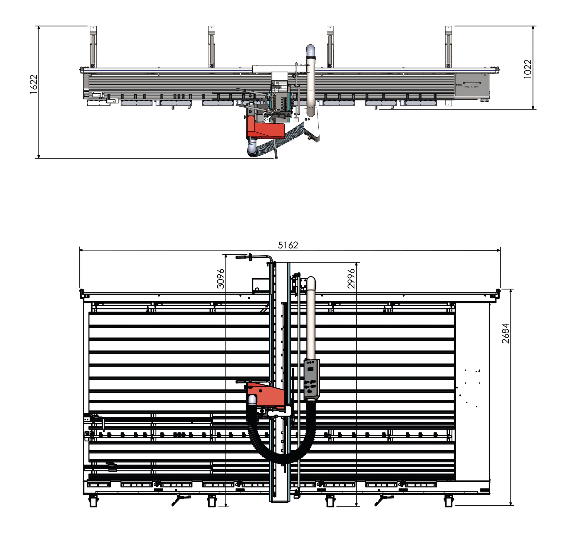 Scie à panneaux verticale Holzkraft VPS 22-41 VR ED