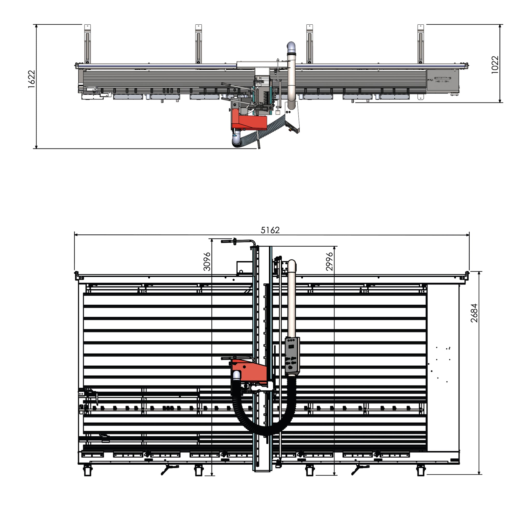 Scie à panneaux verticale Holzkraft VPS 22-41 VR ED