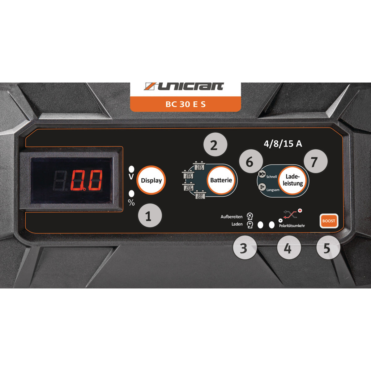 Chargeur/démarreur de batterie Unicraft BC 30 ES