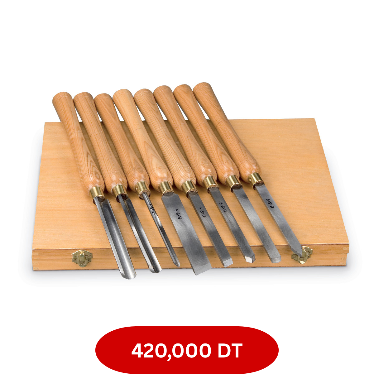 Jeu de 8 outils à bois Holzstar