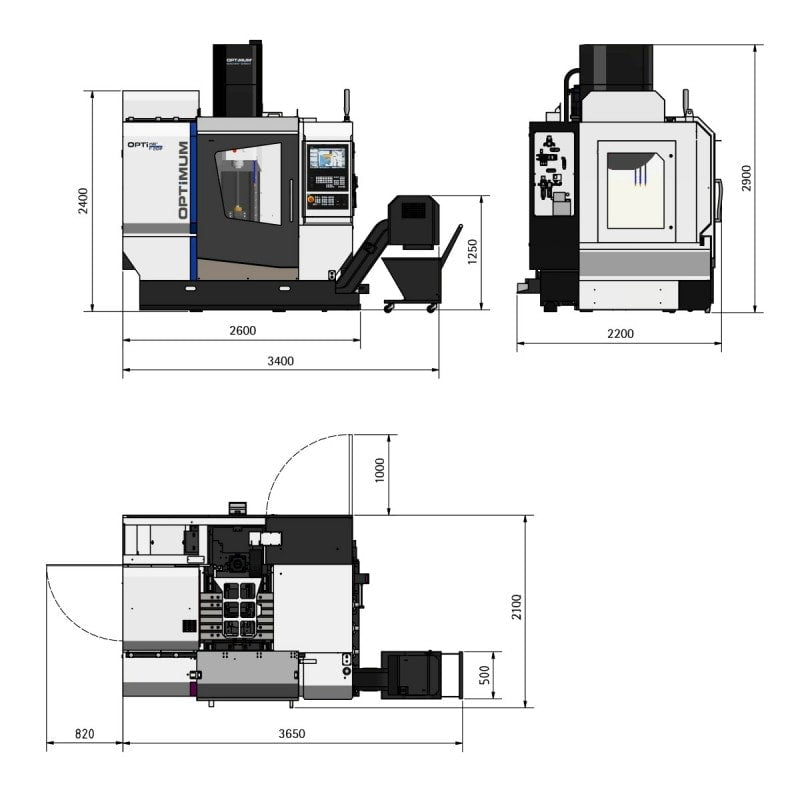 Centre d’usinage  Optimum F 210P