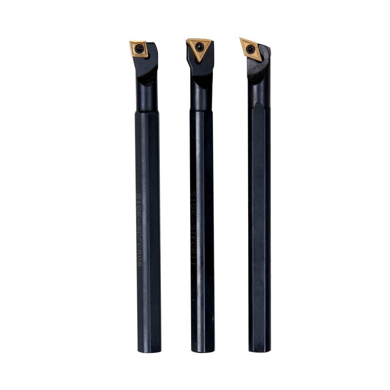 Jeu de 3 outils d'alésage 10 mm HM  Optimum