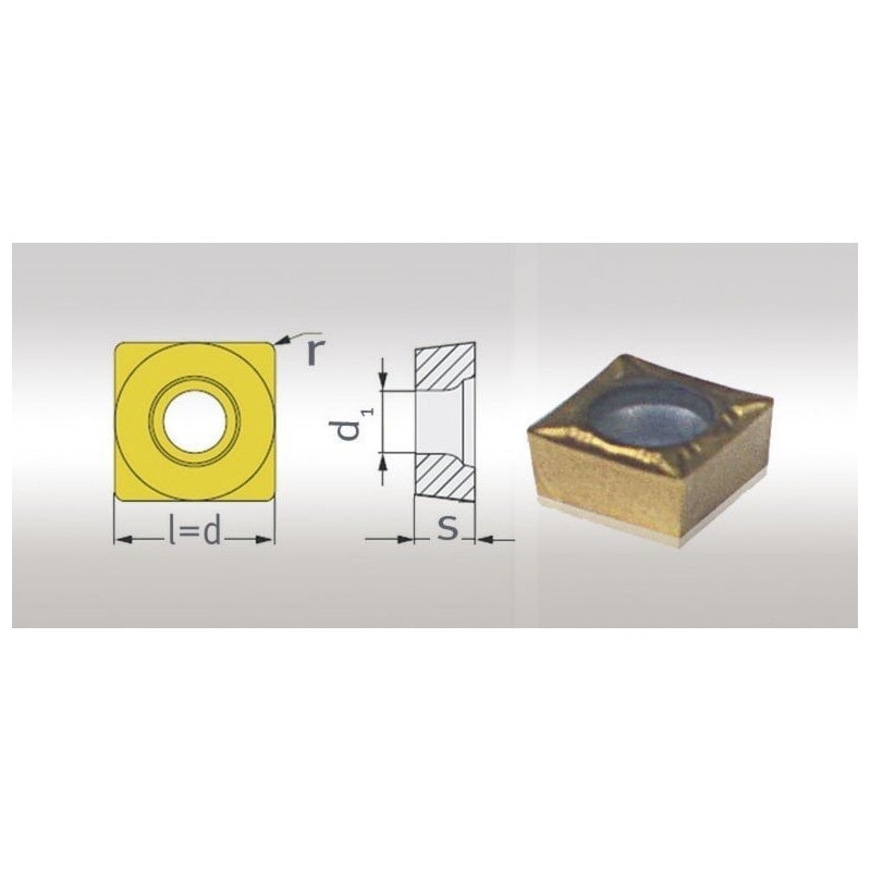 Jeu de 5 plaquettes ISO SCMT09T304  Optimum