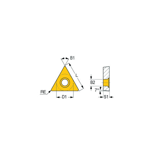 Jeu de 5 plaquettes ISO TCMT110204  Optimum