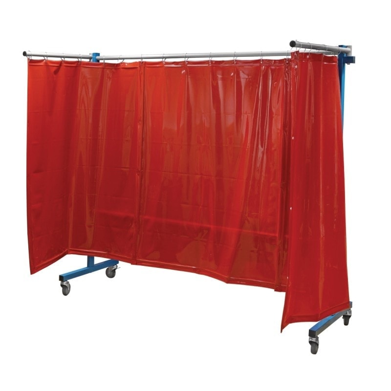 Paroi de protection TransFlex VSW rouge orange 3700 x 1950 mm