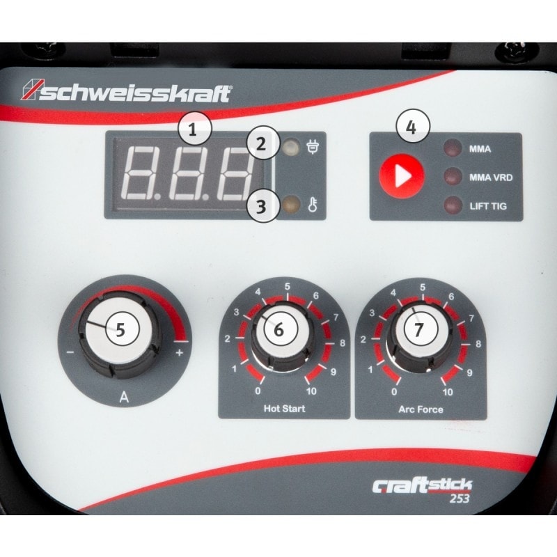 Poste à souder à électrodes  Schweisskraft CRAFT-STICK 253