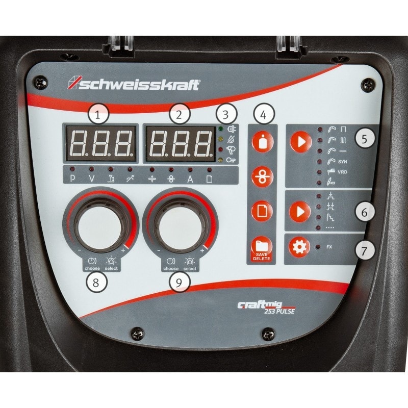 Poste à souder  Schweisskraft CRAFT-MIG 253 Pulse