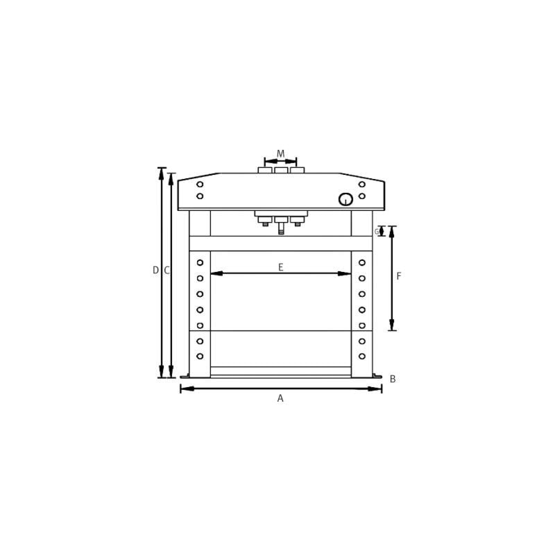 Presse hydraulique pour atelier  Unicraft WPP 75 E