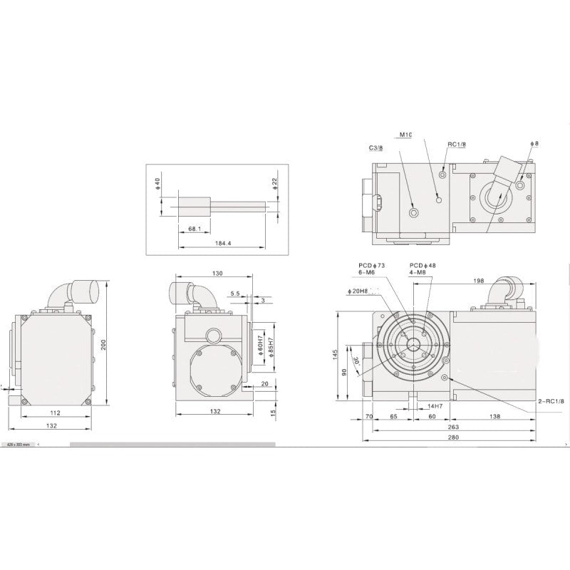 Set complet 4 axes  Optimum F80